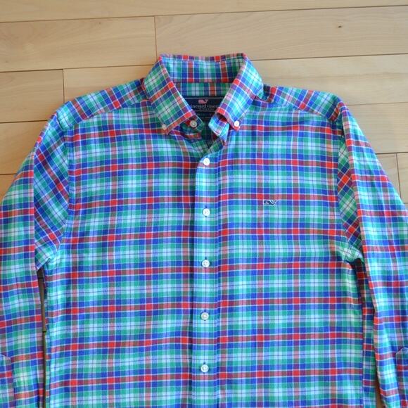 Vineyard Vines Button Down Shirt Whale Shirt Size S - Picture 2 of 4